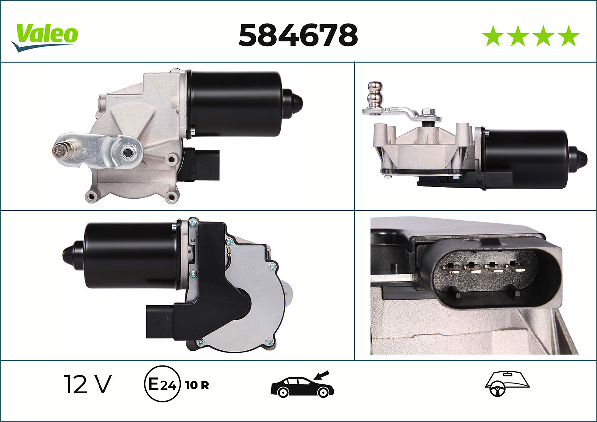 Moteur d'essuie-glace VALEO 584678